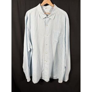 Tommy Bahama Ventana Striped Linen Long Sleeve Flip Cuff Shirt Mens XXXLT